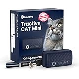 Tractive CAT Mini GPS Tracker für Katzen, Marktführer, Live-Ortung, Positionsverlauf, Gesundheitswarnungen, Aktivitätstracking, Halsband inkludiert