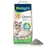 Biokat's Classic fresh 3in1 mit Frühlings-Duft - Klumpende Katzenstreu mit 3 unterschiedlichen Korngrößen - 1 Sack (1 x 10 L)